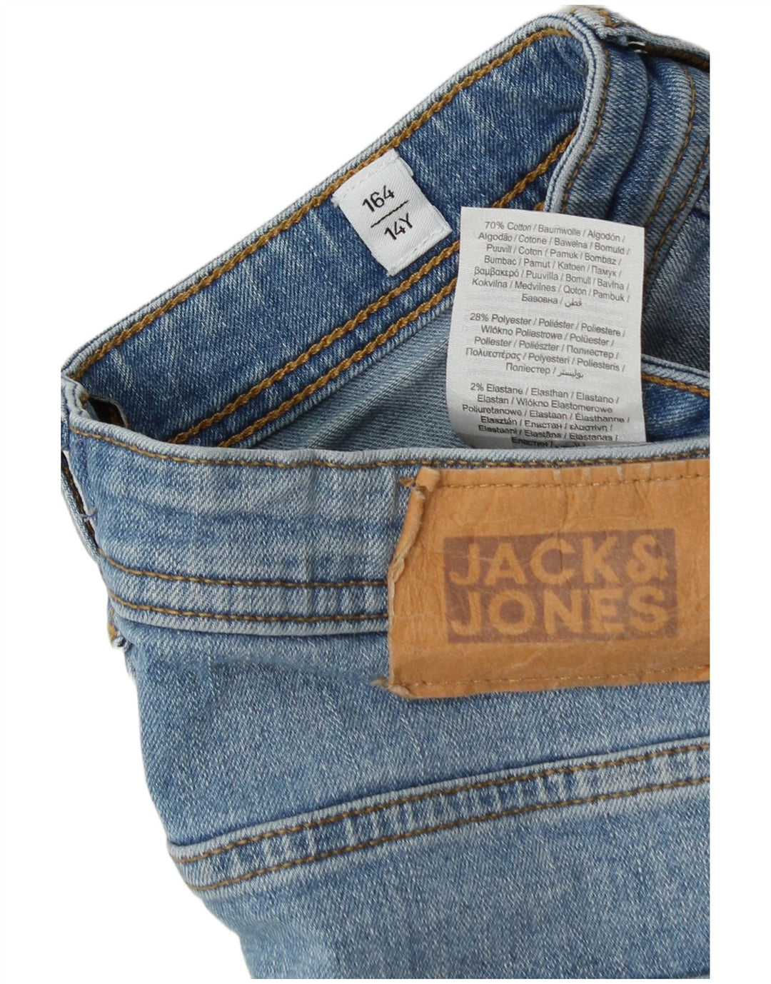 Jack & Jones Boys denimshorts 13-14 år W30 Blue Cotton
