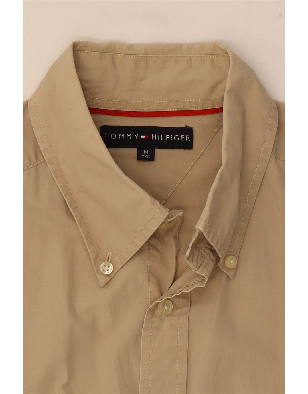 Tommy Hilfiger Herreskjorte Medium Beige Bomuld