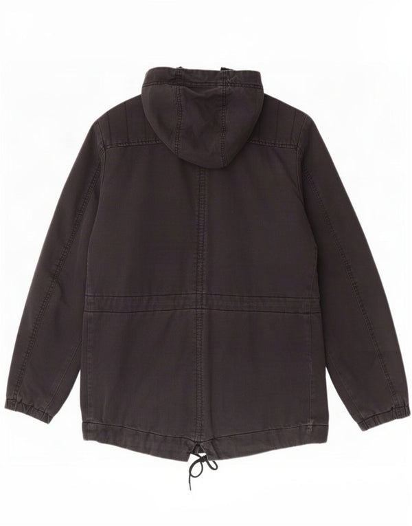 Diesel Herre Hooded Parka Jacket UK 40 Large Black