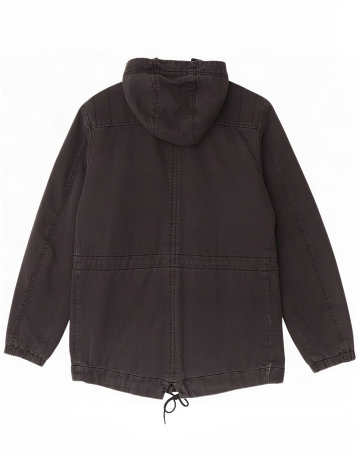Diesel Herre Hooded Parka Jacket UK 40 Large Black