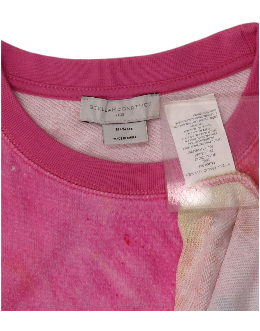 STELLA MCCARTNEY Pige Sweatshirt Jumper 14-15 år Flerfarvet Tie Dye