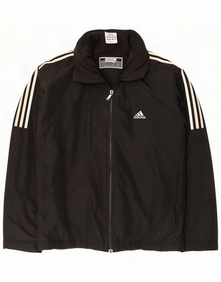 Adidas Herre Windbreaker Jacket UK 40 Large Sort Polyamid