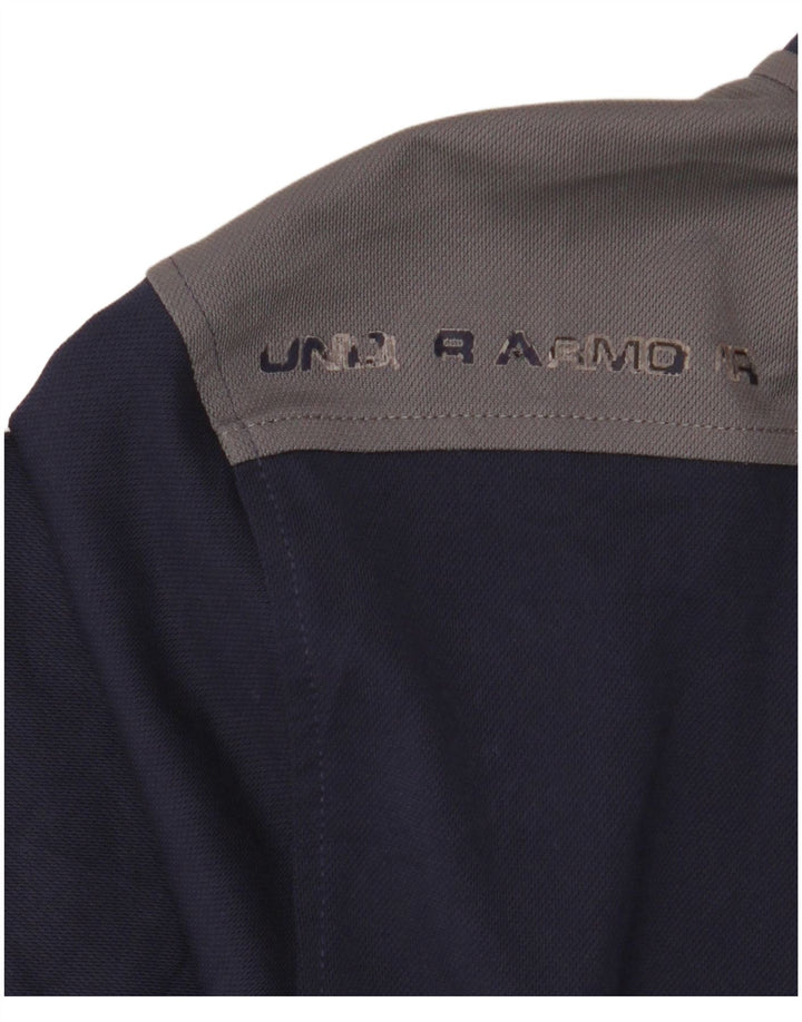 Under Armour Herre Heat Gear Træningsdragt Top jakke Small Navy Blue