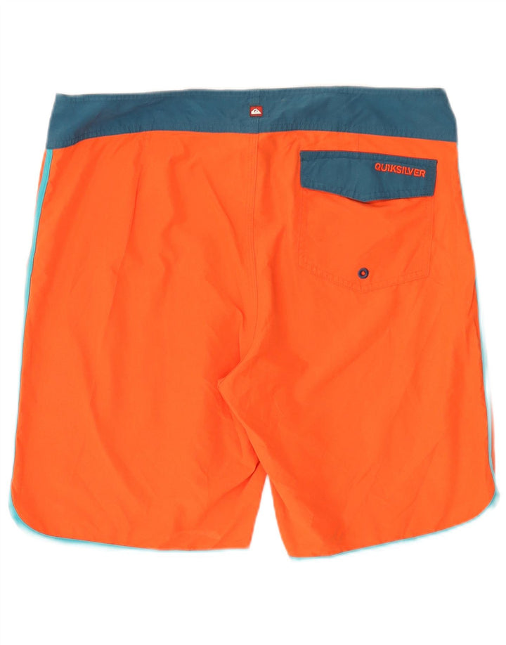 QUIKSILVER Badeshorts til mænd Large Orange Colourblock