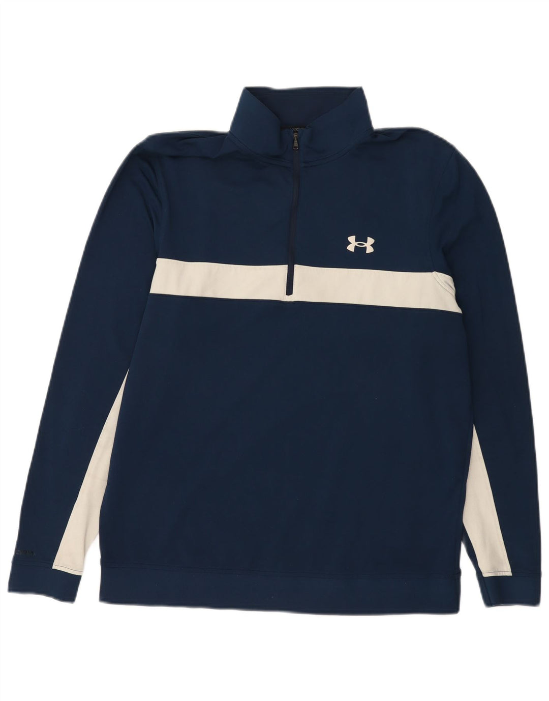 UNDER ARMOUR Sweatshirt med lynlås til mænd Medium Navy Blue Colourblock