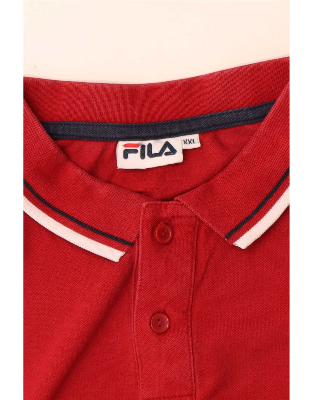 Fila Langærmet Polo Shirt til mænd 2XL Rødstribet