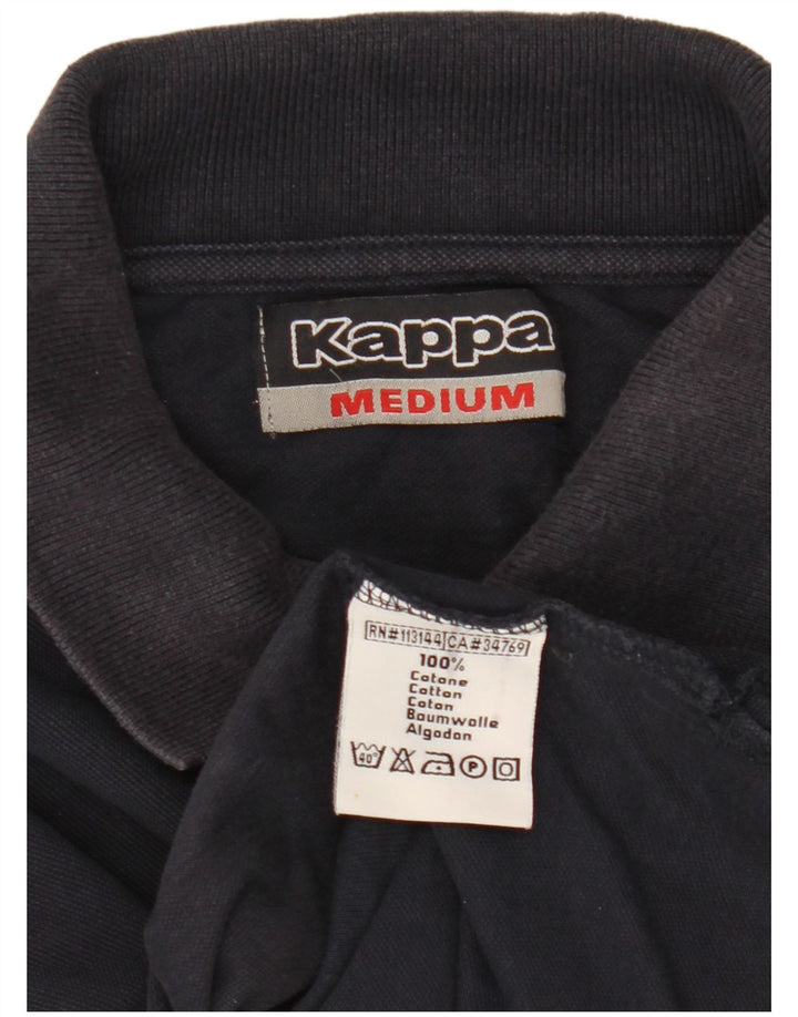 Kappa langærmet poloshirt til mænd Medium marineblå bomuld