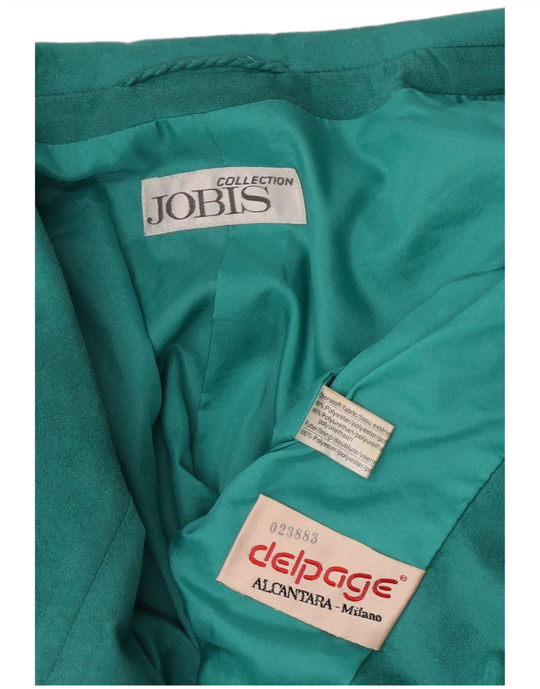 Jobis Dame 2 Button Blazer Jacket UK 10 Small Green Polyester