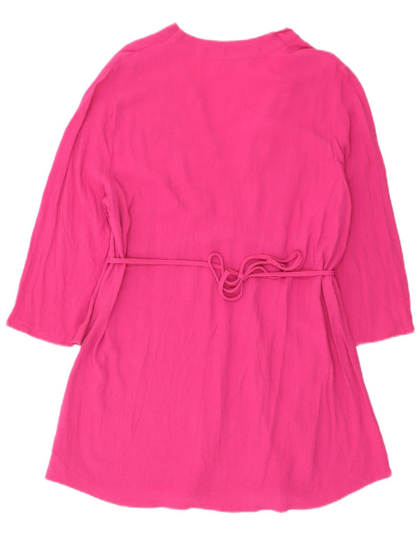 Marks & Spencer 3/4-ærmet tunikakjole til kvinder DK 20 2XL Pink viskose