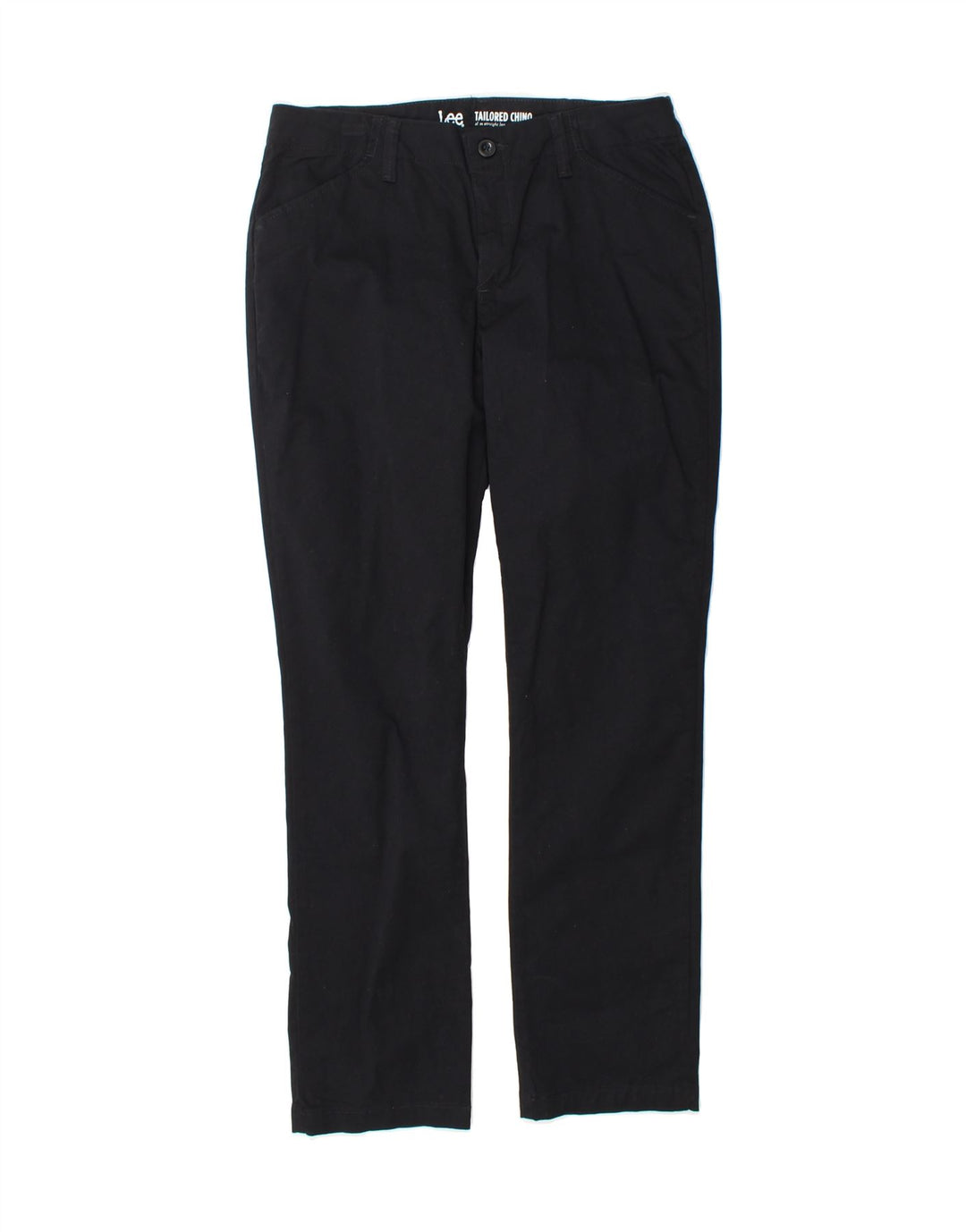 LEE Womens Tailored Slim Straight Chino Trousers US 6 Medium W30 L30 Black Vintage Lee and Second-Hand Lee from Messina Hembry 