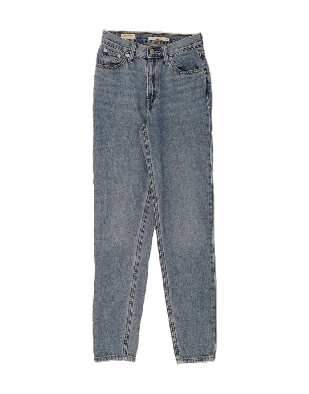 LEVI'S Womens Mom Slim Jeans W23 L30 Blue Cotton 80s Vintage Levi's and Second-Hand Levi's from Messina Hembry 