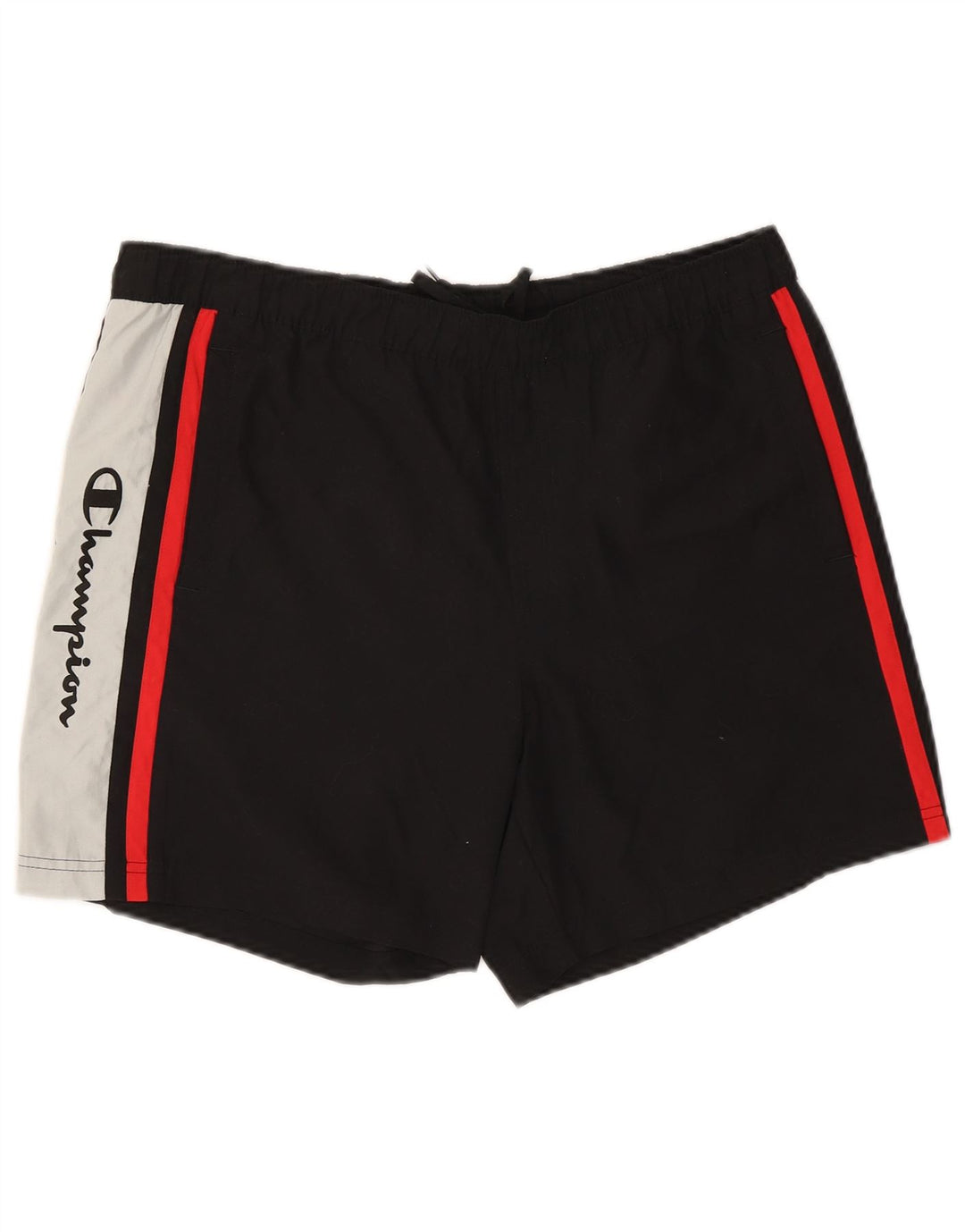 Champion Herre grafiske svømmeshorts XL Sort Colourblock Polyester