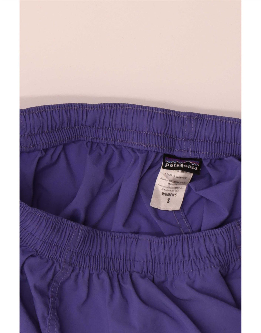 Patagonia Dame Sports Shorts UK 8 Small Purple Polyester