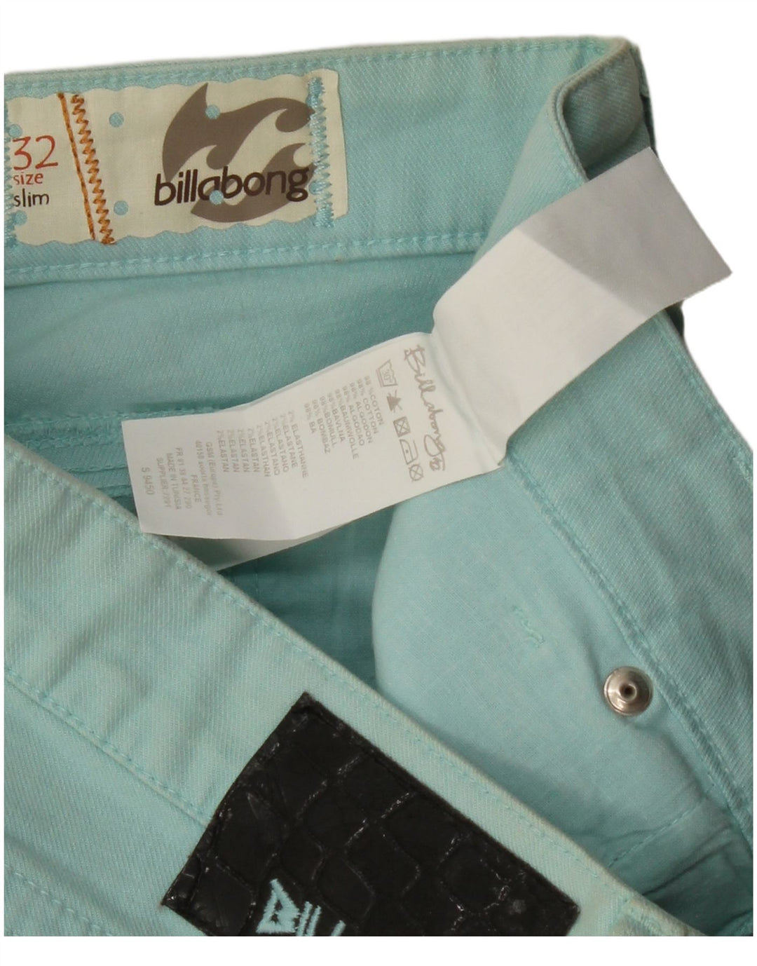 BILLABONG Dame Slim Casual Bukser W32 L32 Blå Bomuld