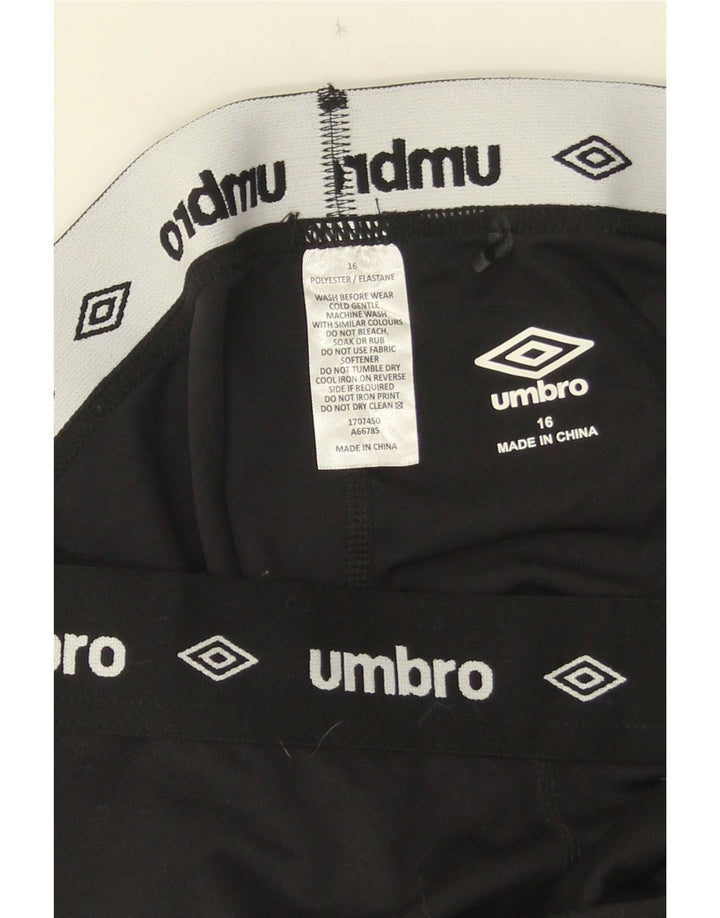 Umbro Pige Leggings 15-16 År W26 Sort Polyester