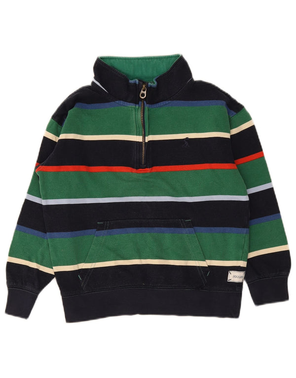 Joules drenge sweatshirt med lynlås 9-10 år Flerfarvet stribet