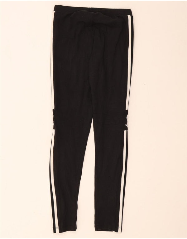 Adidas Dame Leggings UK 10 Small Black Bomuld