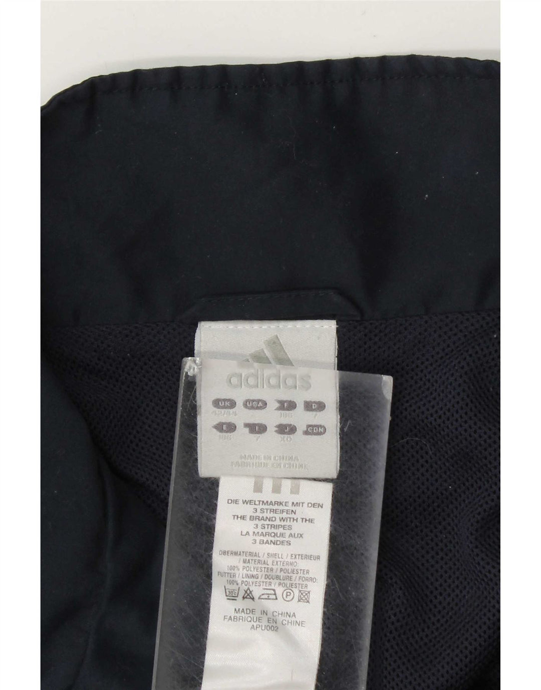 Adidas Træningsdragt til mænd Topjakke UK 42/44 Stor marineblå polyester