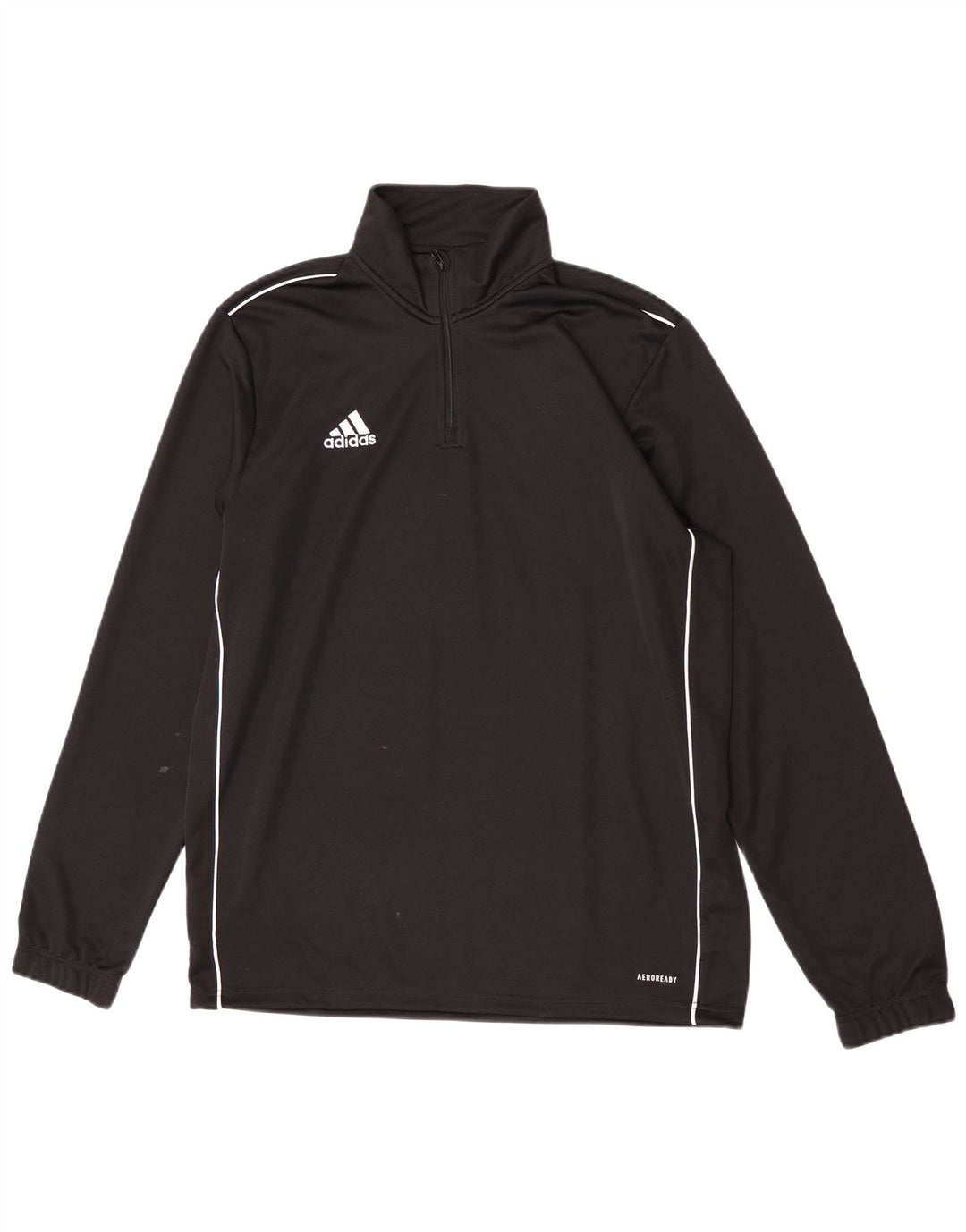 Adidas Herre Aeroready Zip Neck Pullover Træningsdragt Top Stor Sort Polyester