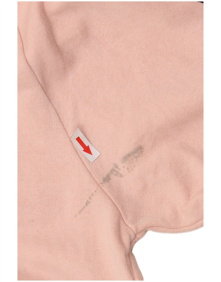 Champion Kvinder Oversized Grafisk Sweatshirt Jumper UK 10 Small Pink Bomuld