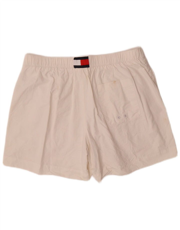Tommy Hilfiger Herre Regular Fit svømmeshorts XL Hvid polyamid