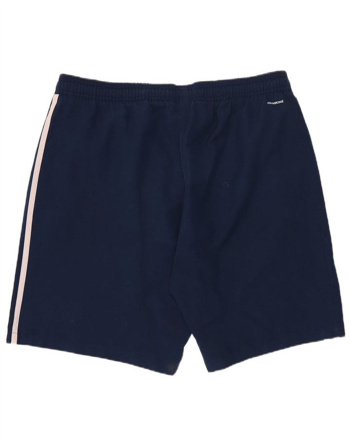Adidas Herre Munster Rugby Sports Shorts Large Navy Blue Polyester