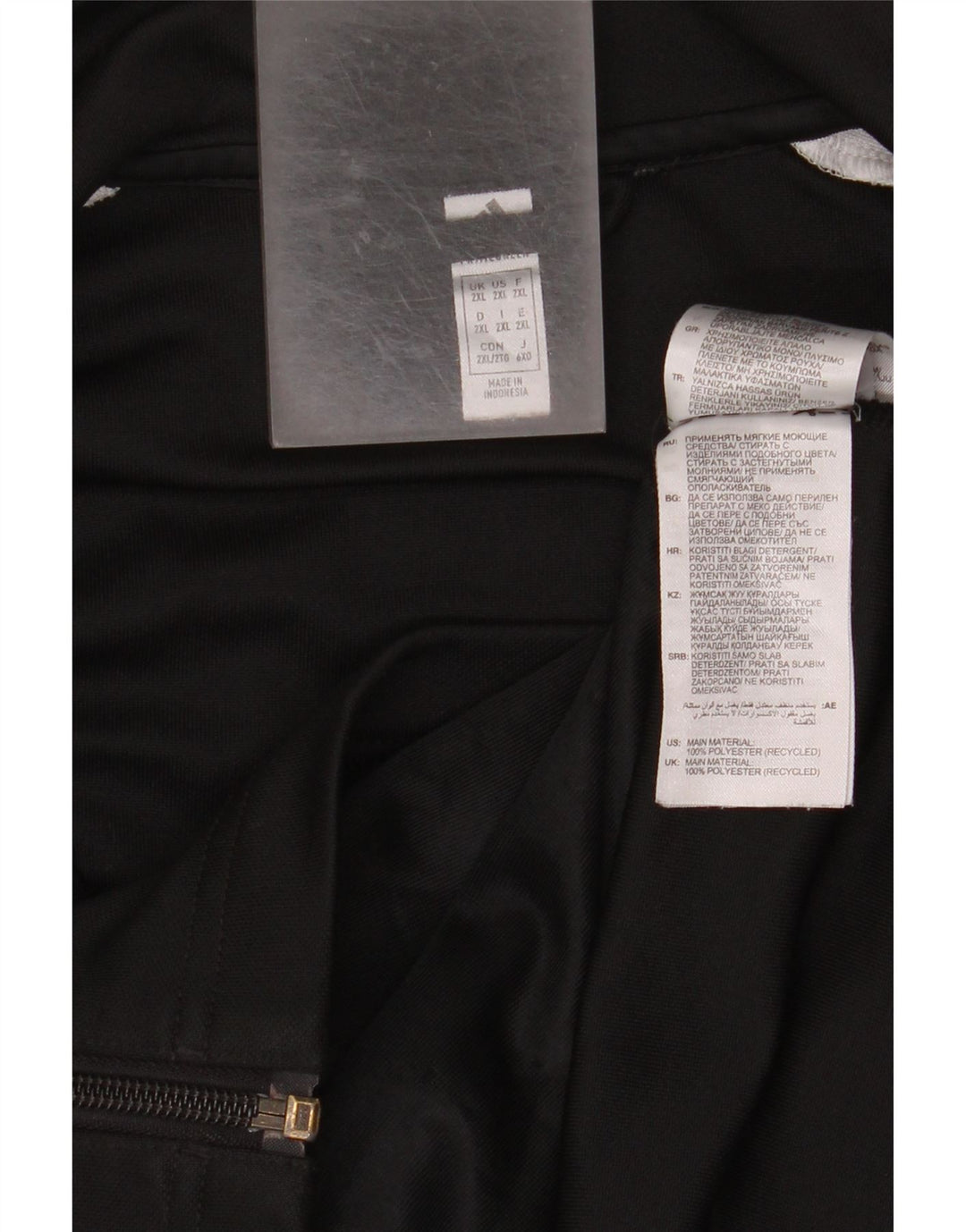 Adidas Herre Aeroready Graphic Tracksuit Top Jakke 2XL Sort Polyester