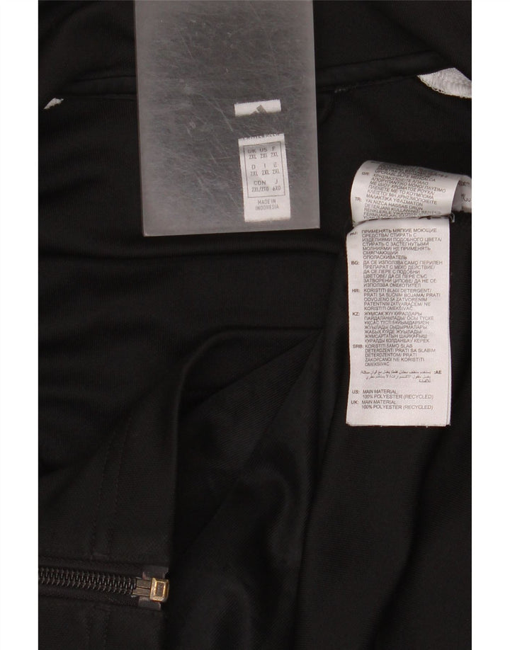 Adidas Herre Aeroready Graphic Tracksuit Top Jakke 2XL Sort Polyester