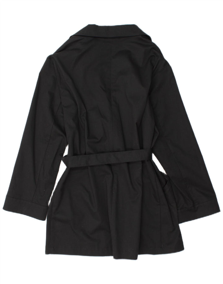 Liu Jo Trench Coat til kvinder IT 44 Medium Sort Bomuld