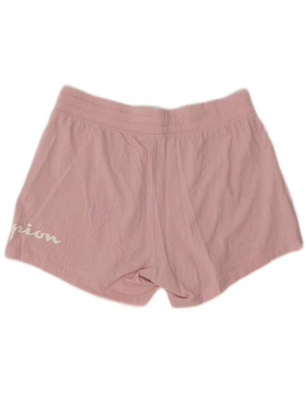 Champion kvinders grafiske sportsshorts UK 12 Medium Pink Bomuld