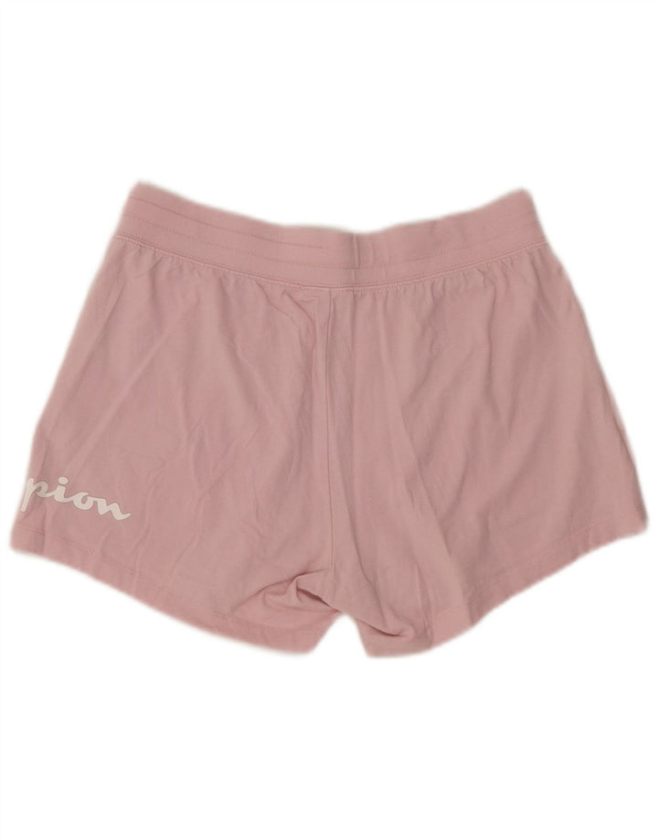 Champion kvinders grafiske sportsshorts UK 12 Medium Pink Bomuld