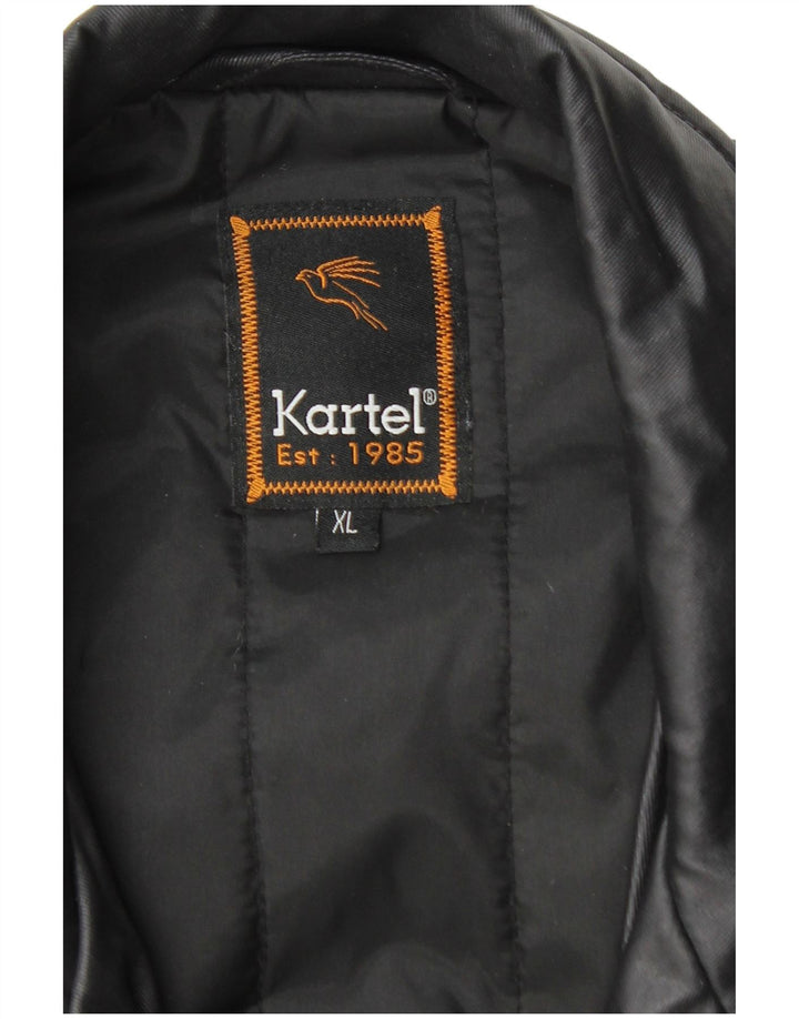 Kartel Herre Utility Jacket UK 42 XL Sort Bomuld