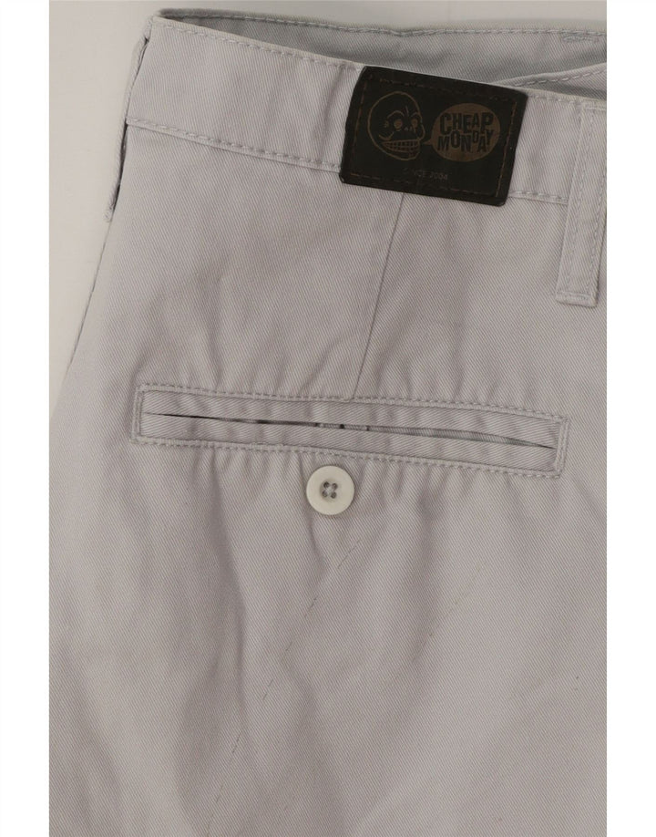 BILLIG MANDAG Herre Chino Shorts W30 Medium Grå