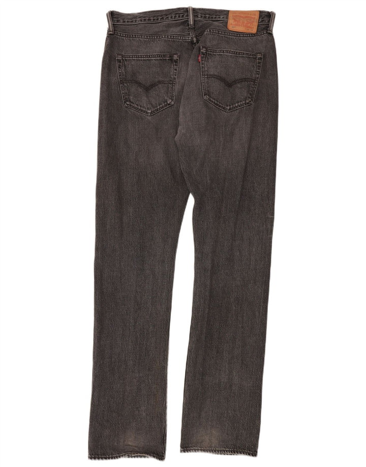 Levi's Herre 501 Straight Jeans W34 L36 Sort