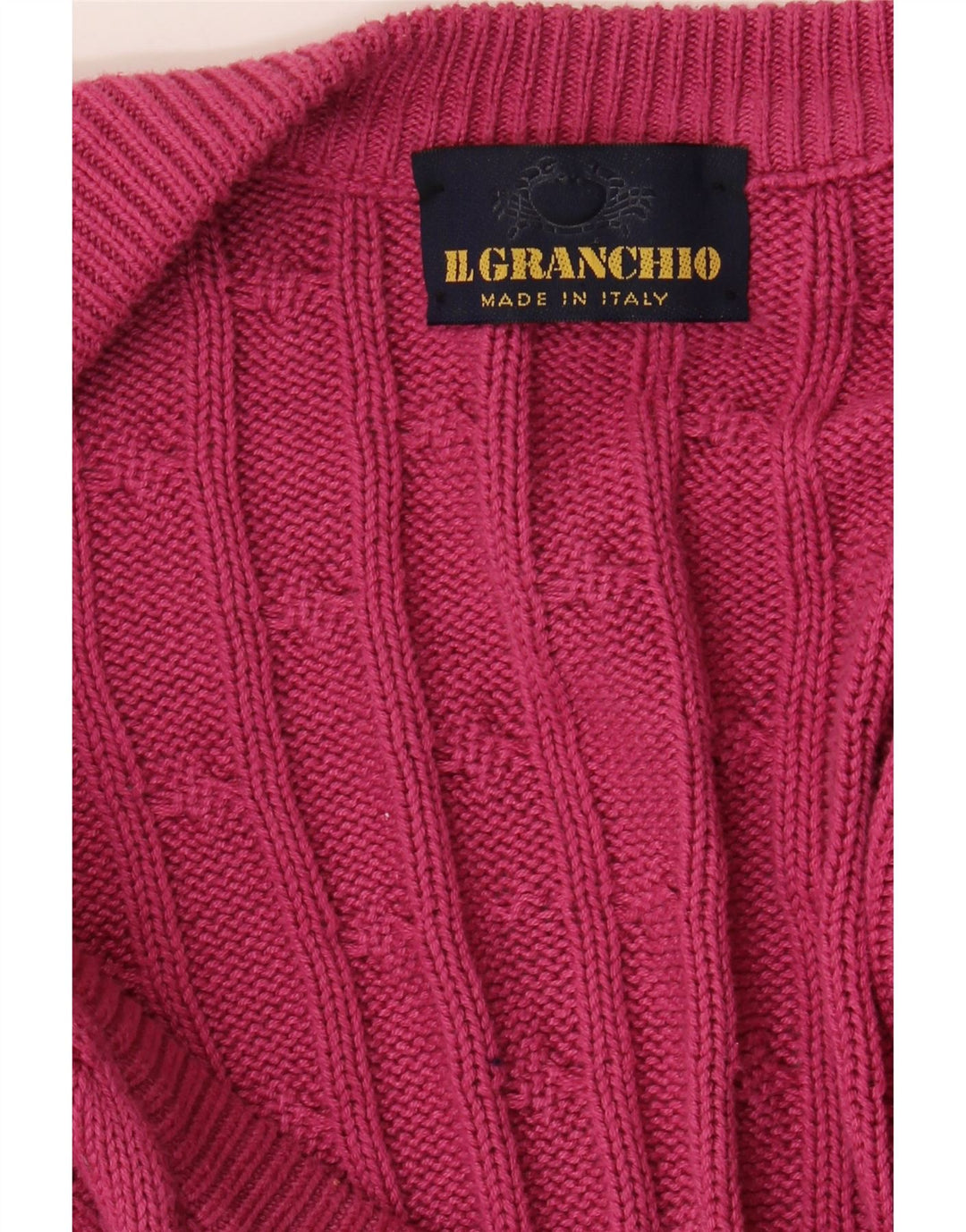 Il Granchio Herre Cardigan Sweater Large Pink