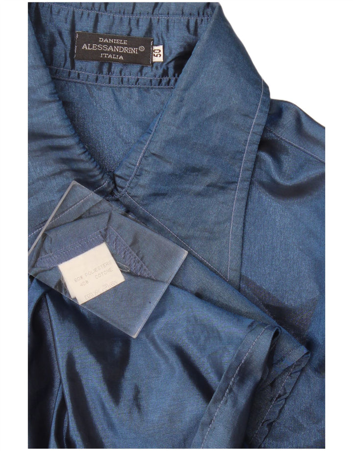 Daniele Alessandrini Herreskjorte IT 50 Medium Navyblå Polyester