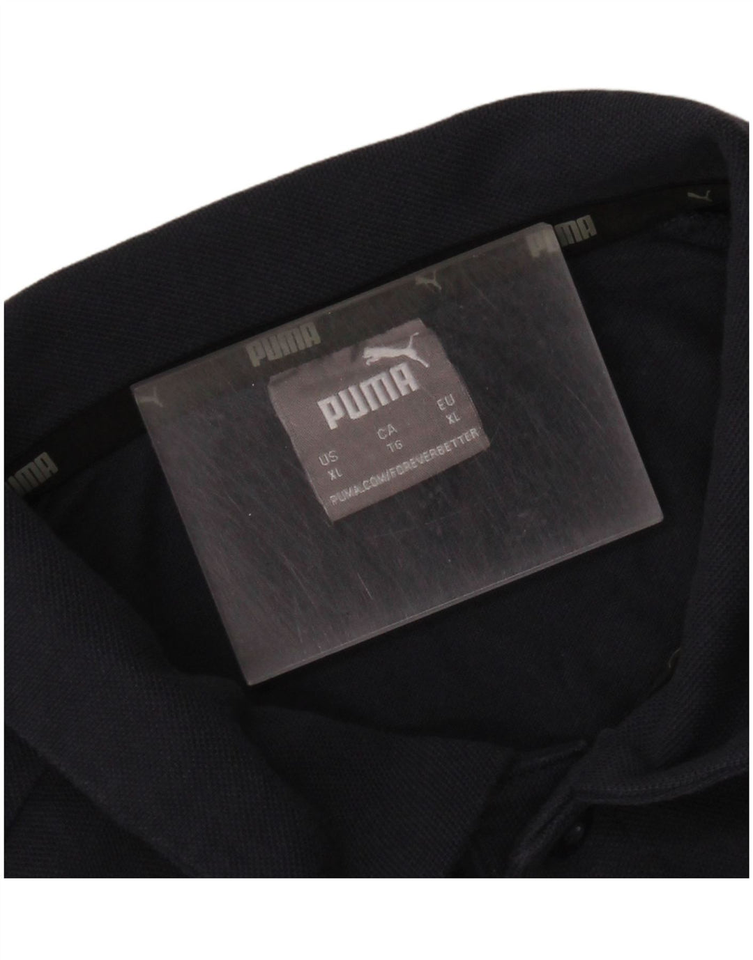 PUMA grafisk poloshirt til mænd XL marineblå