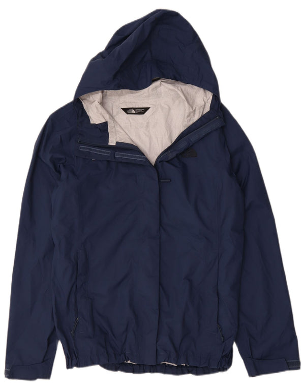 The North Face Regnjakke med hætte til kvinder UK 16 Large Navy Blue