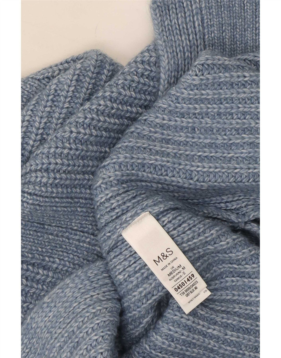 Marks & Spencer Dame Vest Tank Top UK 14 Medium Blue Polyester