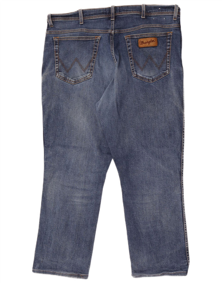 Wrangler Herre Texas Straight Jeans W40 L27 Blå Bomuld