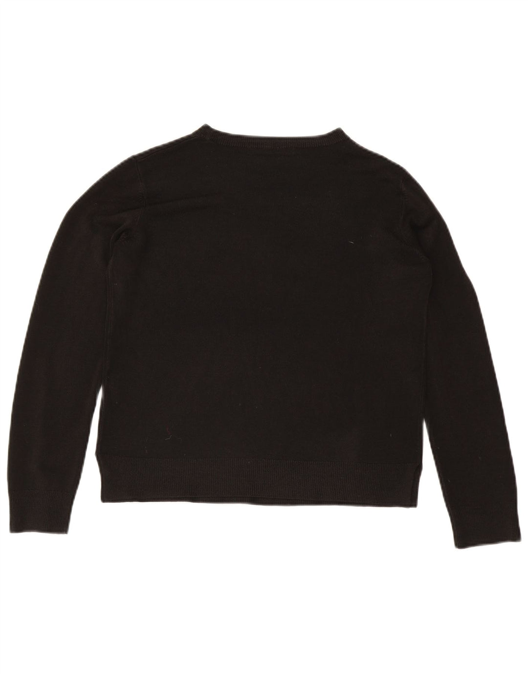Marks & Spencer Dame sweater med rund hals DK 14 Medium Sort Akryl