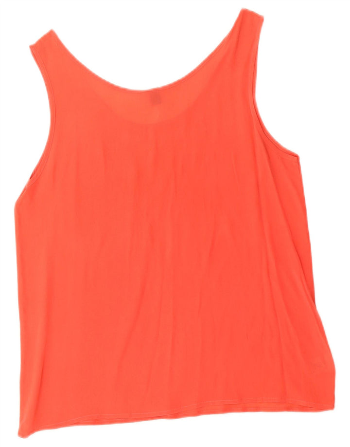 Vintage Dame ærmeløs bluse Top IT 40 Lille Rød