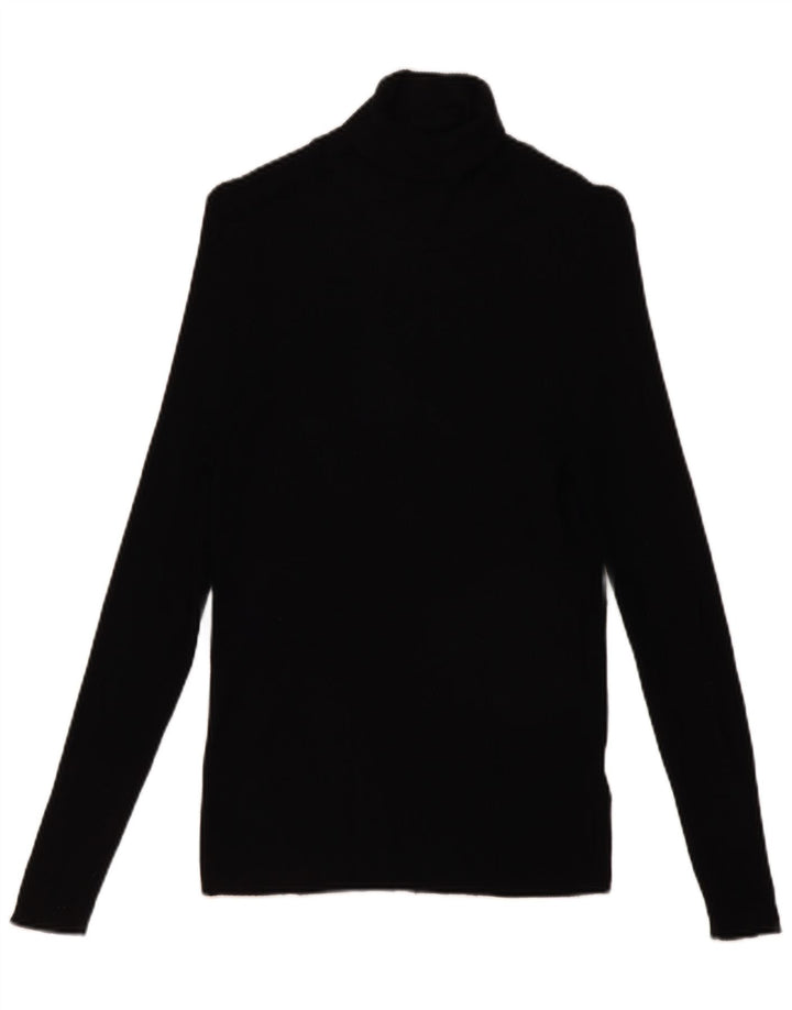 Marks & Spencer Dame Top Langærmet UK 16 Stor Sort Viscose