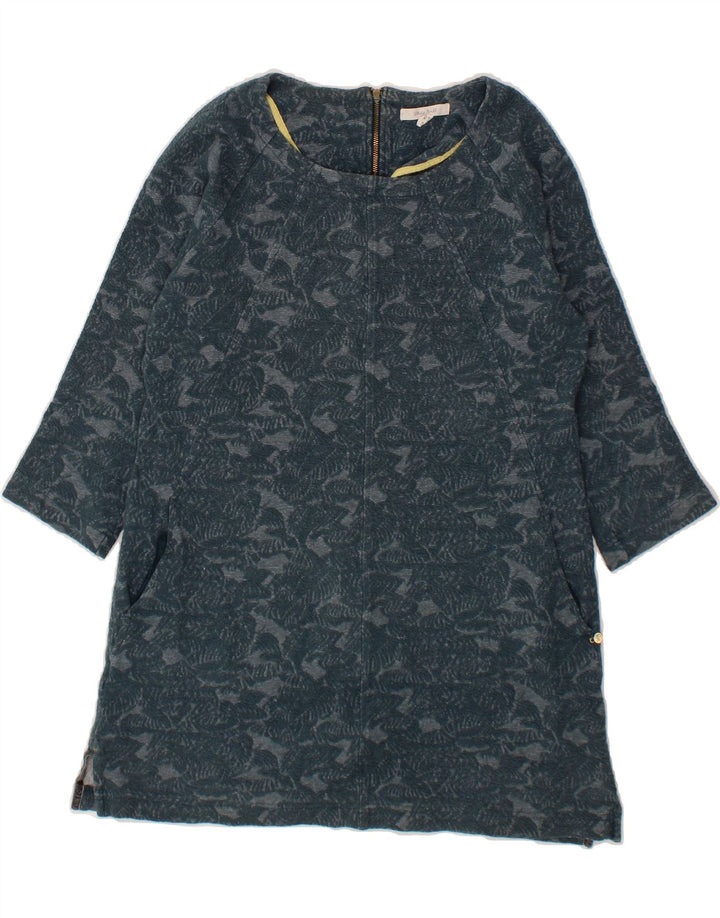 WHITE STUFF Womens 3/4 Sleeve Shift Dress UK 12 Medium Blue Cotton Vintage White Stuff and Second-Hand White Stuff from Messina Hembry 