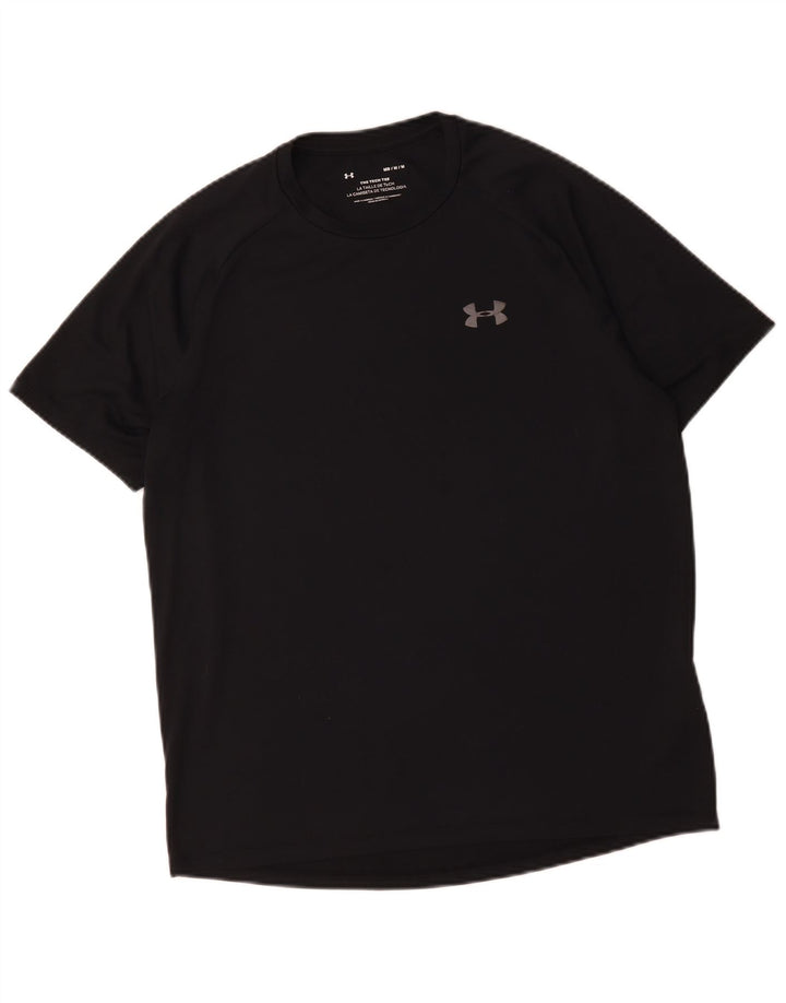 Under Armour Herre T-Shirt Top Medium Sort Polyester