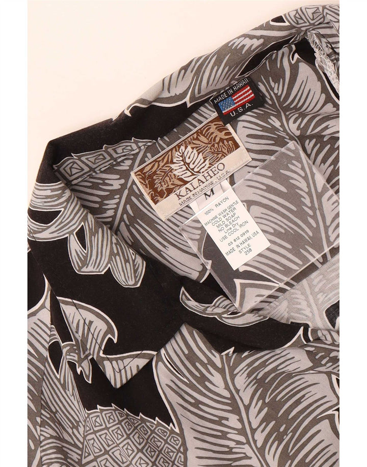 Kalaheo Herre Hawaii kortærmet skjorte Medium Multicolored Floral Rayon
