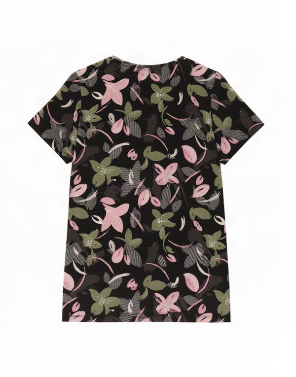 Puma piger grafisk t-shirt top 13-14 år sort blomster