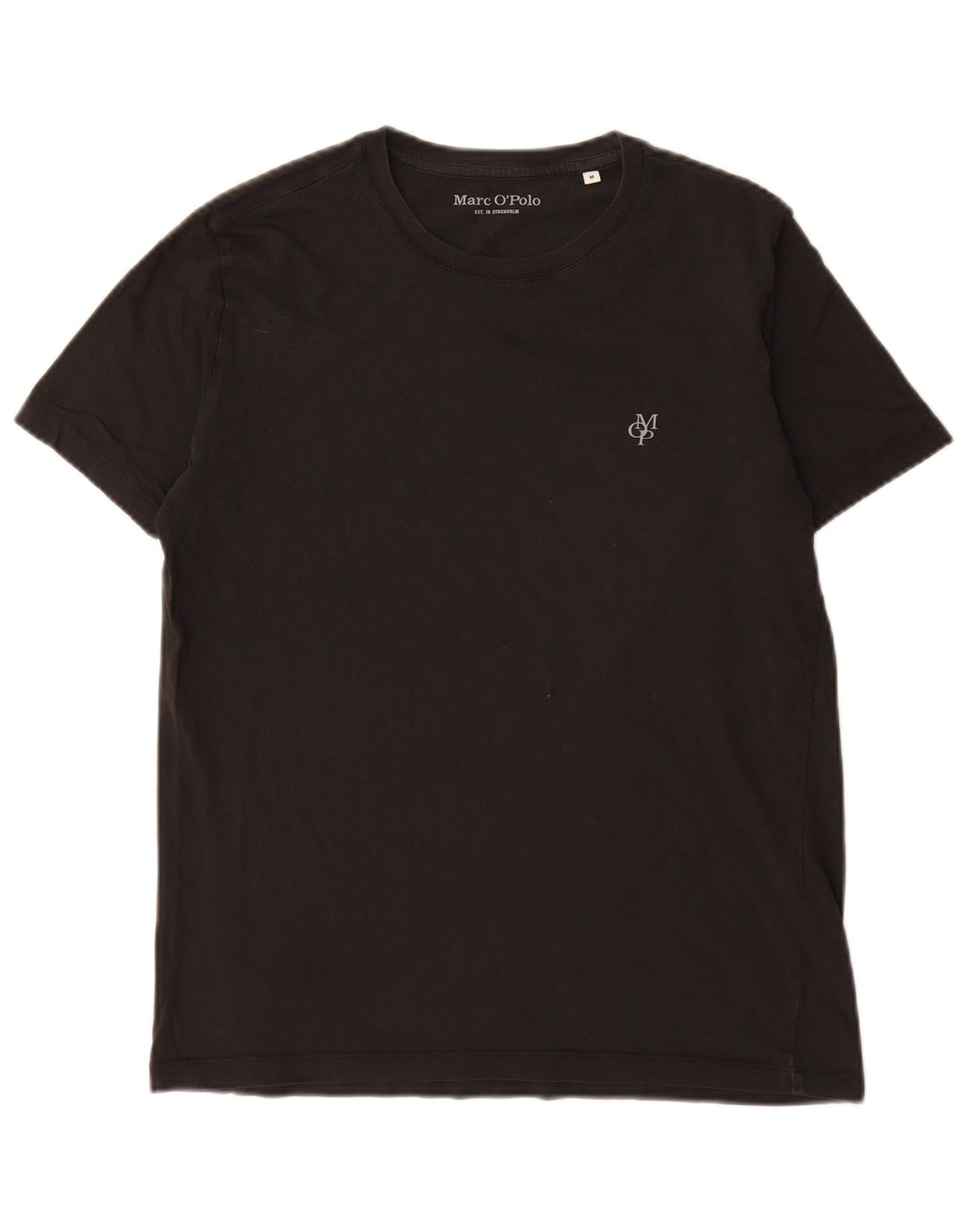 Marc O'Polo Dame T-Shirt Top UK 14 Medium Sort Bomuld
