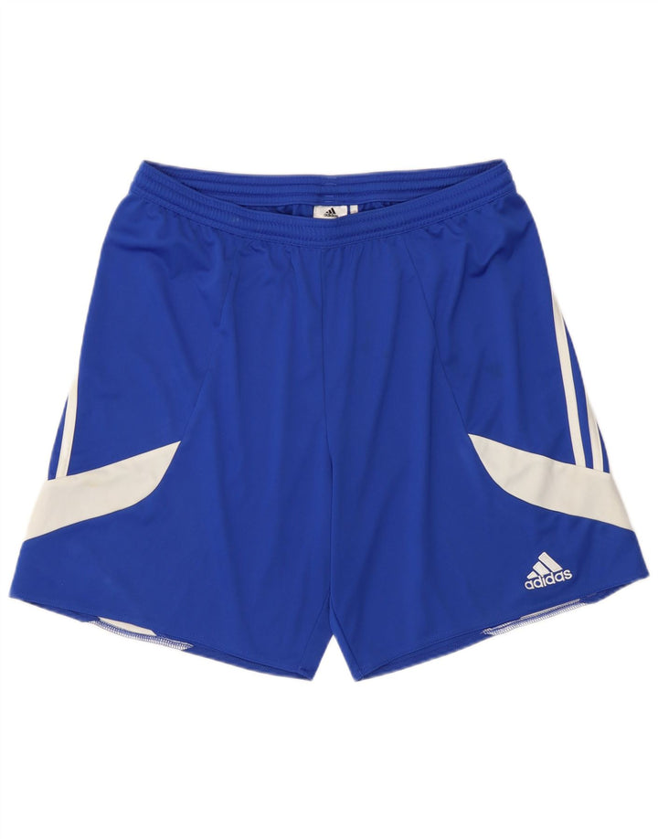 Adidas Herre Climalite Sportshorts Large Blue Colourblock Polyester