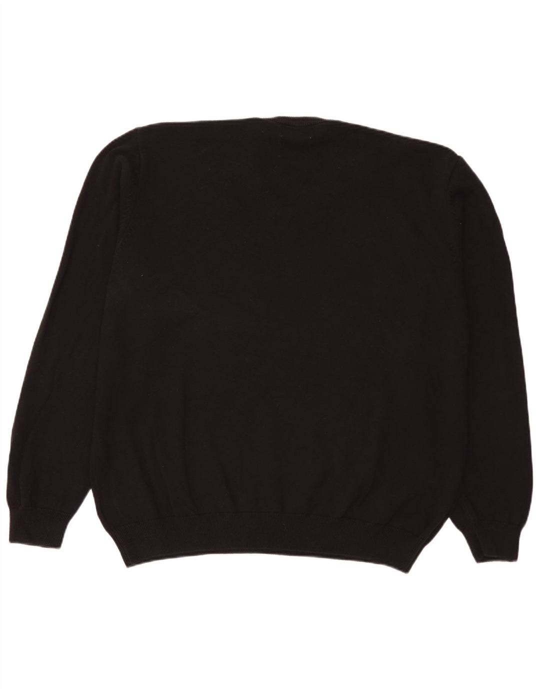 Marks & Spencer Herre V-hals sweater 3XL sort bomuld